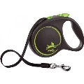 Повідець-рулетка Trixie 12374 Flexi Black Design, зелена (стрічка) L 5 м, до 50 кг