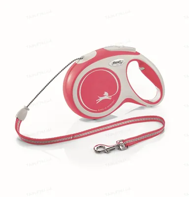 Повідець-рулетка Trixie 213203 Flexi New COMFORT, червона (трос) М 8 м, до 20 кг