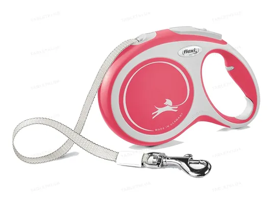 Повідець-рулетка Trixie 213703 Flexi New COMFORT, червона (стрічка) L 8 м, до 50 кг