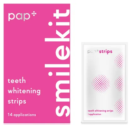 Смужки для зубів SmileKit PAP+ відбілювальні, 28 штук (14 пар)