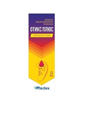 Отикс плюс краплі вуш., р-н по 15 г у флак.