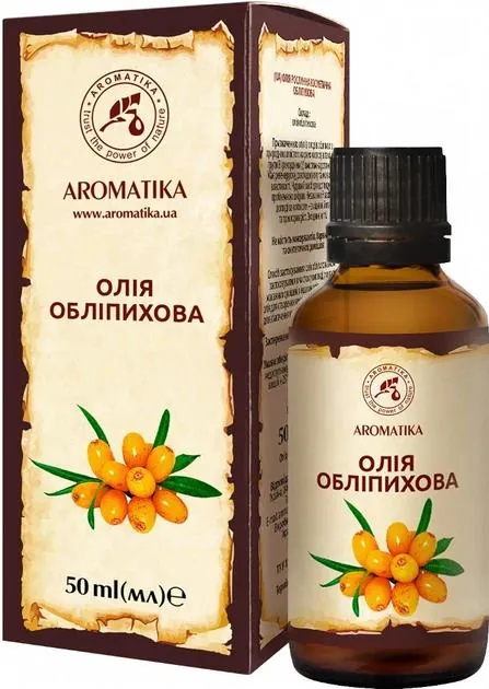 Олія рослинна Ароматика Обліпихова, 50 мл
