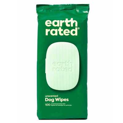 Салфетки влажные Earth Rated Dog Wipes универсальные без аромата по уходу за собакой, 100 штук