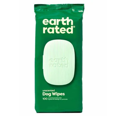 Серветки вологі Earth Rated Dog Wipes універсальні без аромату для догляду за собакою, 100 штук