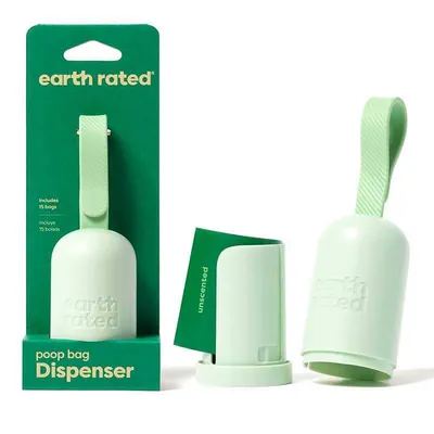 Диспенсер Earth Rated для гігієнічних пакетів без аромату, з рулоном пакетів