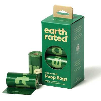 Пакеты Earth Rated Poop Bags для уборки за собакой без аромата, 120 штук