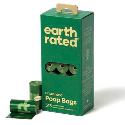 Пакеты Earth Rated Poop Bags для уборки за собакой без аромата, 315 штук