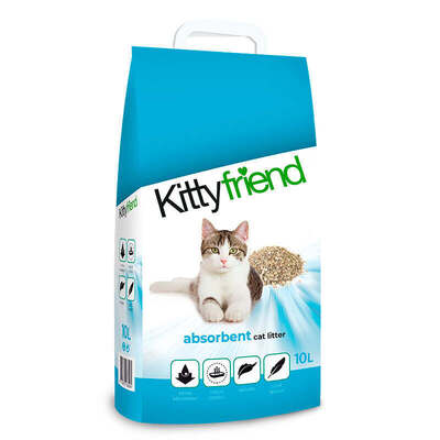 Наполнитель для кошачьего туалета Kittyfriend Antibacterial Cat Litter минеральный, 6 кг (10 л)