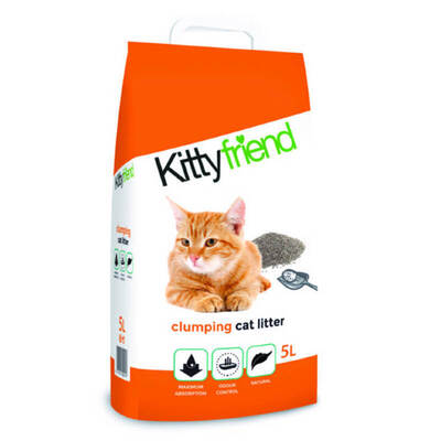 Наполнитель для кошачьего туалета Kittyfriend Clumping Cat Litter бентонитовый, 3 кг (5 л)