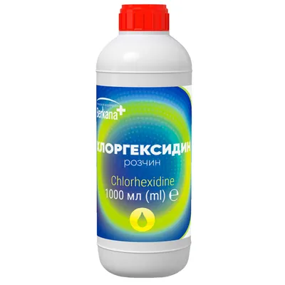 Хлоргексидин Berkana+ розчин для зовнішнього застосування по 1000 мл у флак.