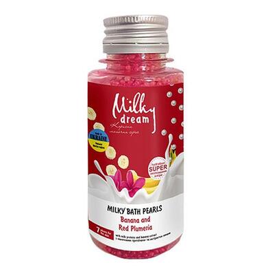 Бисер для ванн Milky Dream банан и красная плюмерия, 80 г