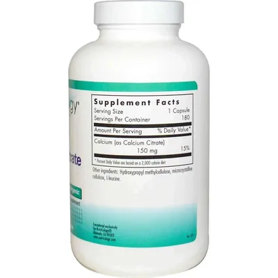 Кальцію цитрат Nutricology Calcium Citrate, 180 капсул