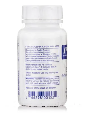 5-HTP Pure Encapsulations 5-HTP (5-гідрокситриптофан) 50 мг, 60 капсул