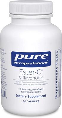 Ester-C и флавоноиды Pure Encapsulations Ester-C & flavonoids, 90 капсул