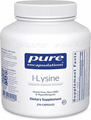 L-лізин Pure Encapsulations L-Lysine, 270 капсул