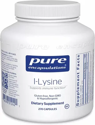 L-лізин Pure Encapsulations L-Lysine, 270 капсул