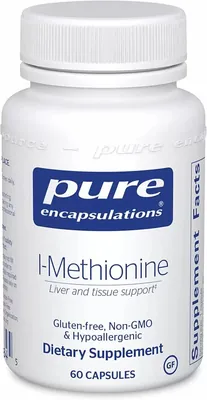L-метіонін Pure Encapsulations L-Methionine, 60 капсул