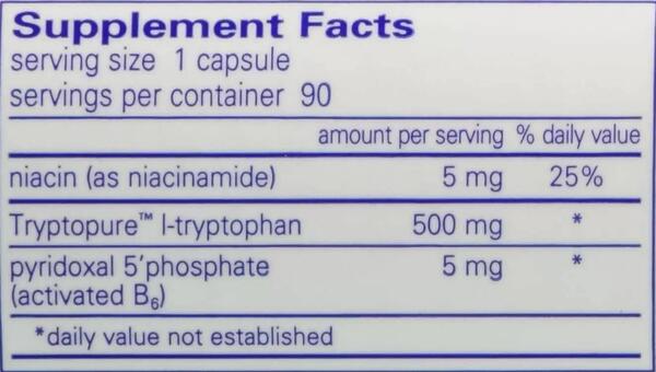 L-триптофан Pure Encapsulations L-Tryptophan, 90 капсул
