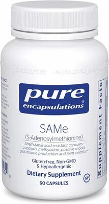 S-аденозилметионин Pure Encapsulations SAMe (S-Adenosylmethionine), 60 капсул