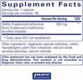 S-аденозилметионин Pure Encapsulations SAMe (S-Adenosylmethionine), 60 капсул