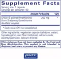 S-аденозилметионин Pure Encapsulations SAMe (S-Adenosylmethionine), 60 капсул
