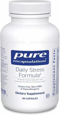 Антистрессовая формула Pure Encapsulations Daily Stress Formula, 90 капсул
