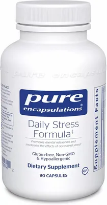 Антистресова формула Pure Encapsulations Daily Stress Formula, 90 капсул