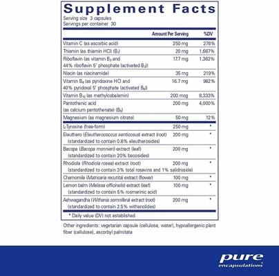 Антистрессовая формула Pure Encapsulations Daily Stress Formula, 90 капсул