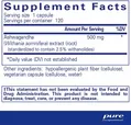 Ашваганда Pure Encapsulations Ashwagandha, 120 капсул