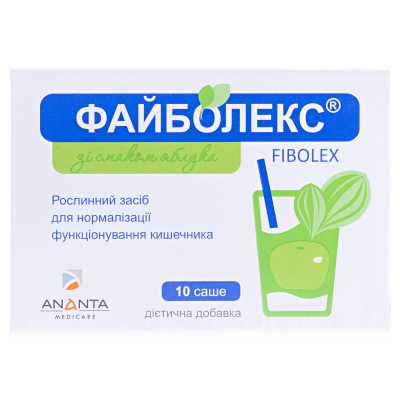 Файболекс средство растительное со вкус. яблок. по 6.42 г №10 в саше