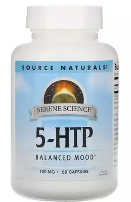 5-гідрокситриптофан Source Naturals Serene Science 5-HTP 100 мг, 60 капсул