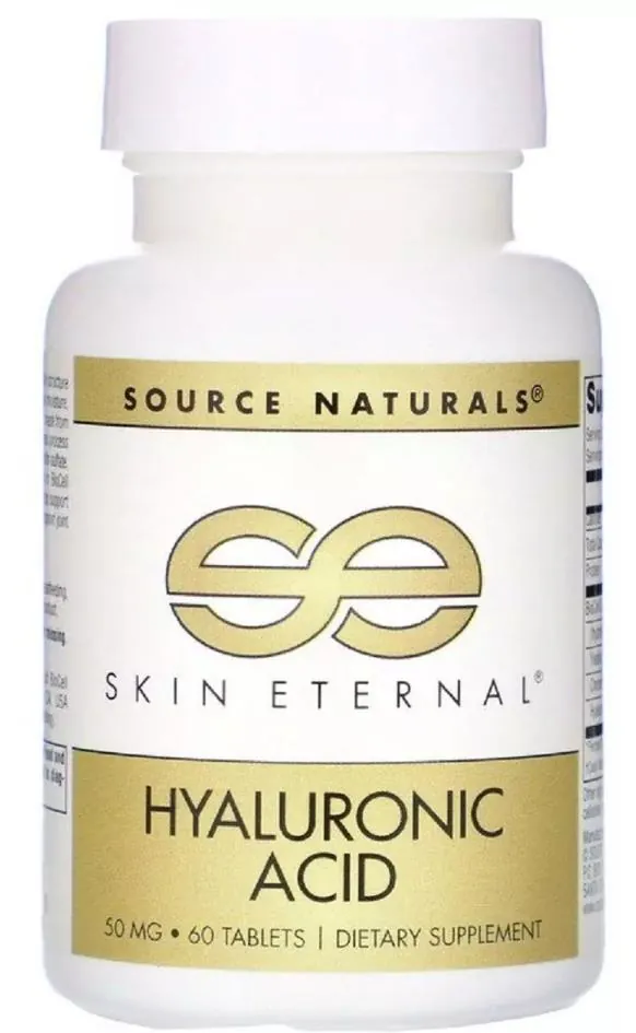 Гіалуронова кислота Source Naturals Skin Eternal Hyaluronic Acid 50 мг, 60 таблеток
