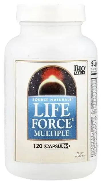 Мультикомплекс для підтримки енергії Source Naturals Life Force Multiple, 120 капсул