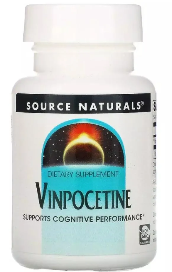 Вінпоцетин Source Naturals Vinpocetine 10 мг, 60 таблеток