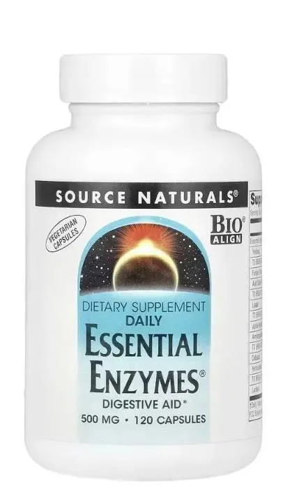 Ефірні Ензими Source Naturals Daily Essential Enzymes 500 мг вег. капсули №120