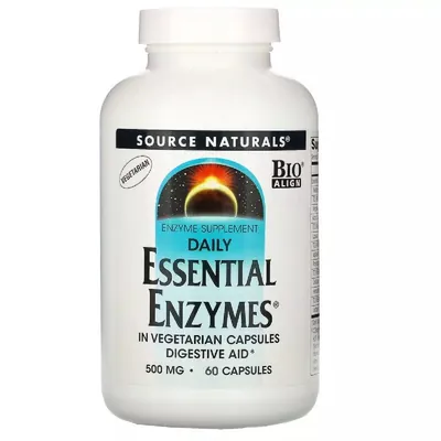 Ефірні Ензими Source Naturals Daily Essential Enzymes 500 мг вег. капсули №60