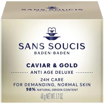 Крем-догляд Sans Soucis Caviar & Gold 24-год антивіковий для нормальної шкіри, 50 мл