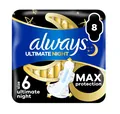 Прокладки гігієнічні Always Ultimate Night, 9 крапель, 6 розмір, 8 шт