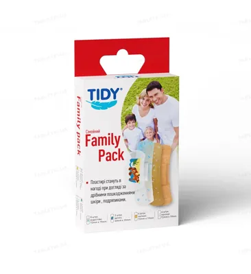 Набір пластирів медичних Tidy Family Pack Сімейний, 20 штук