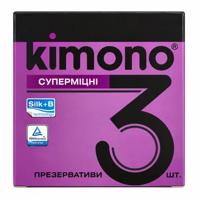 Презервативи Kimono набір з 6 різновидів, 36 штук (12 упаковок по 3 шт)