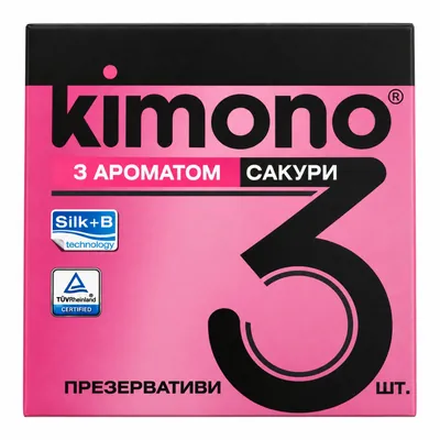 Презервативи Kimono набір з 6 різновидів, 36 штук (12 упаковок по 3 шт)