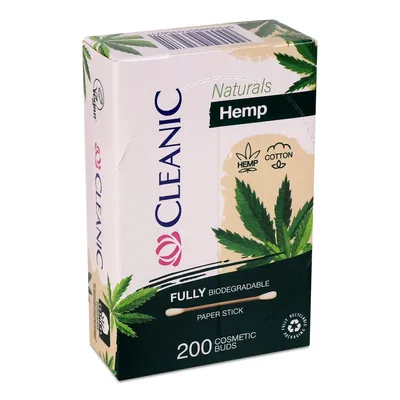 Ватні палички Cleanic Naturals Hemp, 200 штук