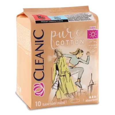 Прокладки гігієнічні Cleanic Pure Cotton Day, 10 шт