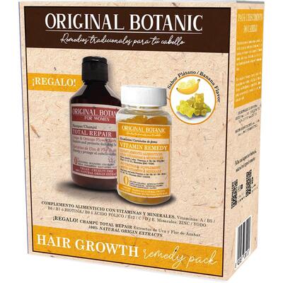 Набір Original Botanic для росту волосся (шампунь для пошкодженого волосся 250 мл + жувальні таблетки №60)