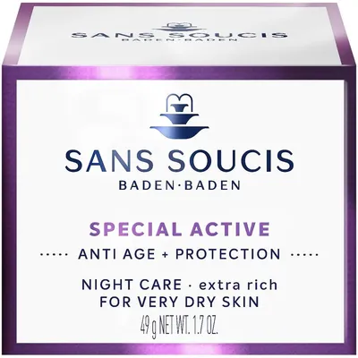 Крем-догляд Sans Soucis Special Active нічний насичений для дуже сухої шкіри, 50 мл
