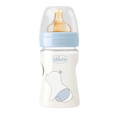 Бутылочка Chicco Original Touch с соской латексной, с 0 месяцев, 150 мл