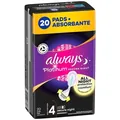 Прокладки гігієнічні Always Platinum Secure Night, 6 крапель, 4 розмір, 20 шт