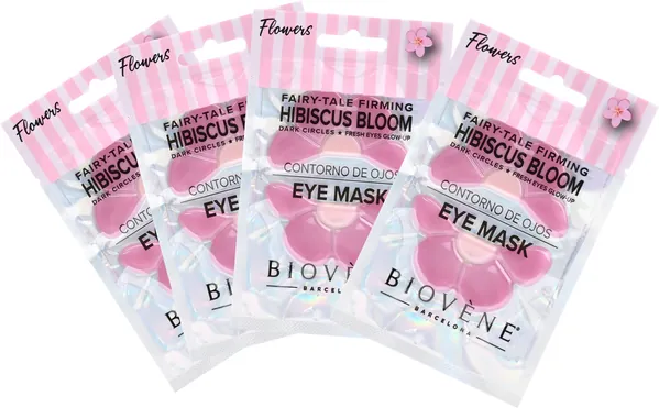Патчі під очі Biovene Hibiscus Bloom для пружності, 1 пара