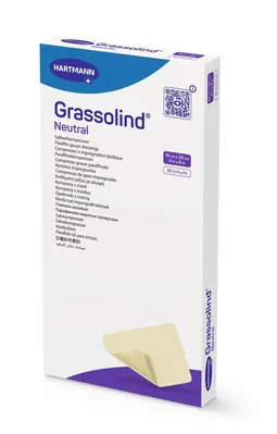 Пов'язка мазева Grassolind neutral для ран атравматична 10 см х 20 см стерильна, 1 штука