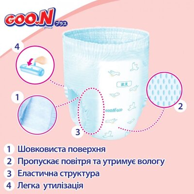 Підгузки-трусики Goo.N Plus розмір XXL, 13-25 кг, 28 шт